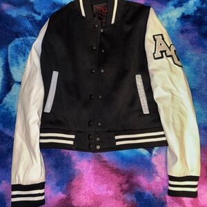 AC Black and White Varsity Jacket